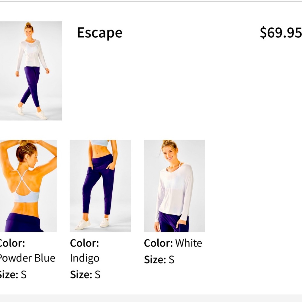 Fabletics set “ Escape”